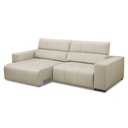 Ver imagem 2 de Sofá Retrátil Reclinável 4 Lugares 290cm Mare L08 Couro Off - Mpozenato