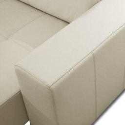 Sofá Retrátil Reclinável 4 Lugares 290cm Mare L08 Couro Off - Mpozenato - 3