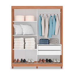 Guarda Roupas Solteiro Tuboarte Roma 100% em MDF com 2 portas de correr - 3
