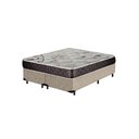 Ver imagem 1 de Cama Box King Colchão Aylla Espuma D33 NK Camas + Box Suede 70x193x203 Cor:Bege