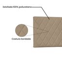 Ver imagem 3 de Painel de Cama 140cm Diamante Suede Bege - Lucadi Home