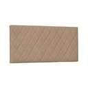 Ver imagem 1 de Painel de Cama 140cm Diamante Suede Bege - Lucadi Home
