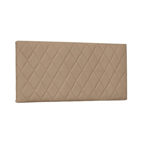Painel de Cama 140cm Diamante Suede Bege - Lucadi Home