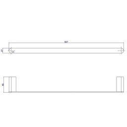 Porta Toalha 60cm Deca Versa Red Gold 2040.gl31.060.rd - 2