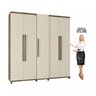 Guarda-Roupa Casal 5 Portas 3 Gavetas Munique  - 5