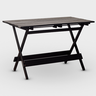 Conjunto Dobrável de Mesa 120x70 e 04 Cadeiras Cor Preta - 2