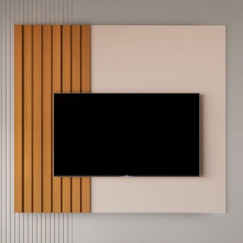 Painel para Tv até 58 Polegadas Boto Off White/nature - Jb Bechara
