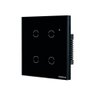 Interruptor Smart Wi-fi Touch 4 Teclas Preto Ews 1004 4850028 - 2