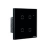 Interruptor Smart Wi-fi Touch 4 Teclas Preto Ews 1004 4850028 - 1