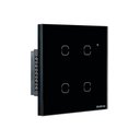 Ver imagem 1 de Interruptor Smart Wi-fi Touch 4 Teclas Preto Ews 1004 4850028