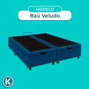 Ver imagem 5 de Cama Box Bau King Blindado Nature Azul 193x203