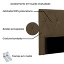 Ver imagem 3 de Cabeceira Queen 160cm Ancona Suede - Lucadi Home