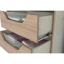 Ver imagem 2 de Guarda Roupa Casal 2 Portas de Correr e 6 Gavetas C/ Espelho Cavic Duna/off White - Henn