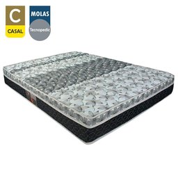 Cama Box Baú Casal Suede + Colchão de Molas - Castor - Class Tecnopedic One Face 138x188x69cm Cor: - 5