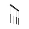 Pendente Moderno Slim Tubular Linear Minimalista Canopla 80cm e Tubos 40cm - Preto - 6