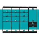 Ver imagem 6 de Guarda-Roupas Closet Modulado Alasca One 240cm 4 Peças com 2 Gavetas e Cabideiros Preto Touch