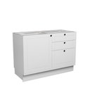 Ver imagem 5 de Cozinha Compacta Modulada 7 Portas 3 Gavetas 100% MDF 1 Tampo Sevilha Branco/Artico