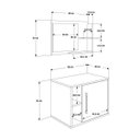 Ver imagem 5 de Conjunto para Banheiro Gabinete com Cuba Folha L38 e Espelheira Laura 600 Yescasa