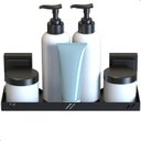 Ver imagem 2 de Porta Shampoo Organizador de Banheiro com Ventosa Preto Max