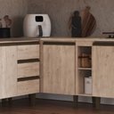 Ver imagem 2 de Balcão para Cozinha de Canto Reto Greta Bege/Crema