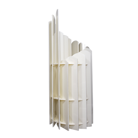 Abajur Luminária de Bancada Bivolt E27 Decoração Design Veneza Bege Alto Brilho
