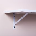 Ver imagem 3 de Prateleira Branca 80 X 25cm com Suporte Mao Francesa