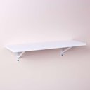 Ver imagem 1 de Prateleira Branca 80 X 25cm com Suporte Mao Francesa