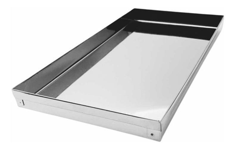 Bandeja Inox 30 X 20 X 2 para Salgados, Estufa, Assar Servir