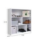 Ver imagem 4 de Módulo Organizador Multiuso Funcionale Estante Baixa Branca 93x26x90cm Mdp