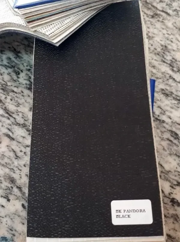 Persiana Vertical Tecido Preto Blackout 1,50larg x 1,50alt - com BANDÔ - 6