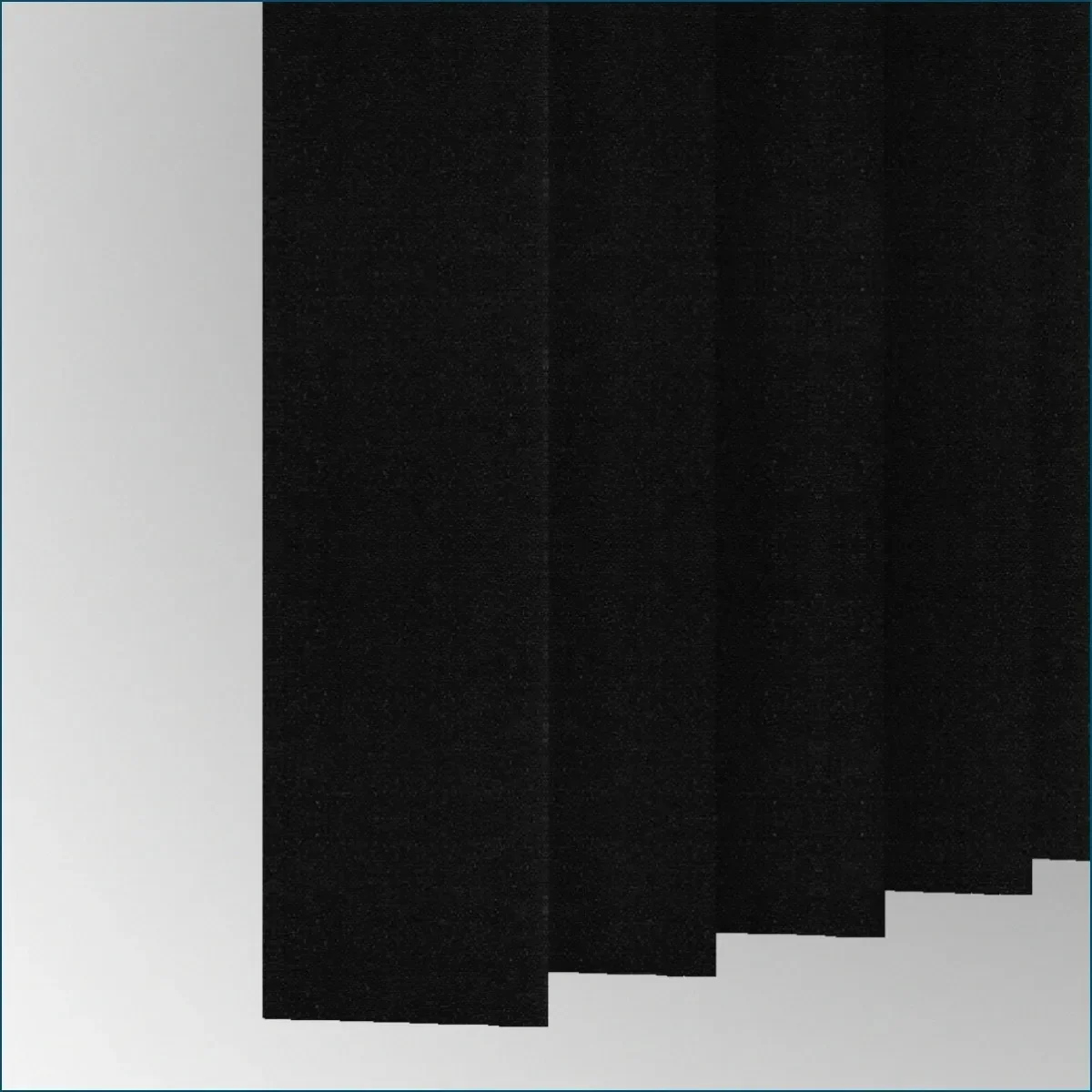 Persiana Vertical Tecido Preto Blackout 1,50larg x 1,50alt - com BANDÔ - 4
