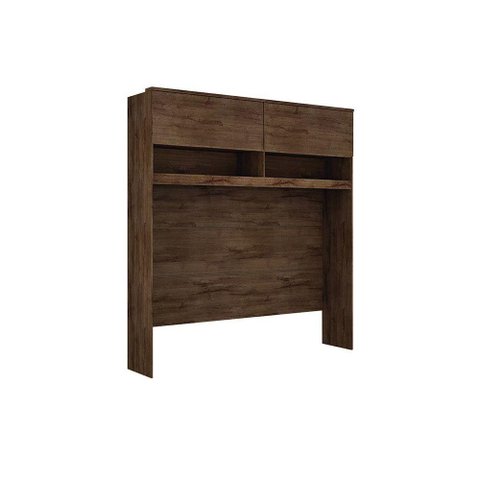 Módulo de Quarto Casal Armário Ponte Aéreo C/ 2 Portas Gold Bari Canela - Novo Horizonte