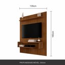 Ver imagem 2 de Painel Suspenso Sonora Tv 55" Freijó/freijó Ripado - Móveis Arapongas Freijó/freijó Ripado