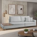 Ver imagem 2 de Sofá Living Lotus com Apoio Lateral Esquerda 2,40m em Linho