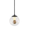Pendente Globo Esfera de Vidro Cristal 14cm - Preto - 1
