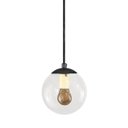 Ver imagem 1 de Pendente Globo Esfera de Vidro Cristal 14cm - Preto