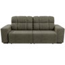Sofá 4 Lugares Versalhes com Assento Retrátil e Encosto Reclinável em Tecido Suede 232 cm Linoforte - 3