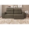 Sofá 4 Lugares Versalhes com Assento Retrátil e Encosto Reclinável em Tecido Suede 232 cm Linoforte - 1