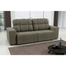 Sofá 4 Lugares Versalhes com Assento Retrátil e Encosto Reclinável em Tecido Suede 232 cm Linoforte - 8