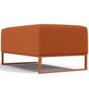 Ver imagem 7 de Puff Decorativo Sala De Estar Cléo 90cm Base De Ferro Cobre W01 Tecido Terracota - Lyam Decor