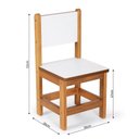 Ver imagem 7 de Conjunto Mesa Infantil Gabi 60x60cm com 4 Cadeiras Manu - Branco