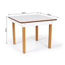 Ver imagem 6 de Conjunto Mesa Infantil Gabi 60x60cm com 4 Cadeiras Manu - Branco