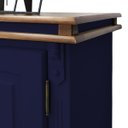 Ver imagem 5 de Balcão Buffet 4 Portas 2 Gavetas Manchester 2042 Linz Móveis - Azul Petróleo/imbuia Glazer