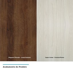Guarda Roupa de Canto Casal 6 Portas e 3 Gavetas com Espelho Prime Luciane Móveis - 6