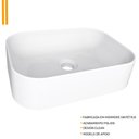 Ver imagem 3 de Cuba de Apoio Para Pia Banheiro Lavabo Sintético Sink C05 Branco - Lyam Decor