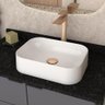 Cuba de Apoio Para Pia Banheiro Lavabo Sintético Sink C05 Branco - Lyam Decor - 2