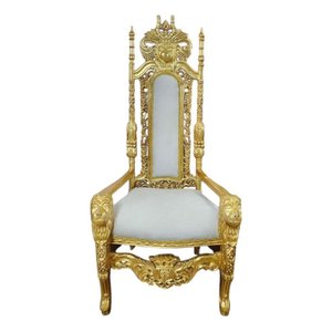 Poltrona Clássica Folheado a Ouro