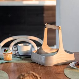 Organizador de Mesa e Cozinha em Plástico 100% Pós Consumo - Tierra - Branco Leite - Guzzini - 2