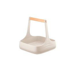 Organizador de Mesa e Cozinha em Plástico 100% Pós Consumo - Tierra - Branco Leite - Guzzini - 1