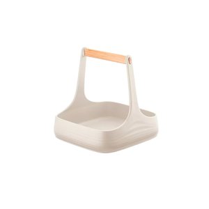 Organizador de Mesa e Cozinha em Plástico 100% Pós Consumo - Tierra - Branco Leite - Guzzini